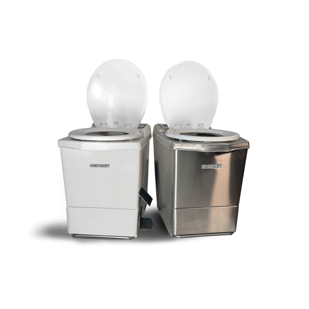 Incinolet Electric Incinerating Toilet, Vent Kit Bundle Included